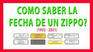 Cómo saber la fecha de un Zippo [upl. by Abad]