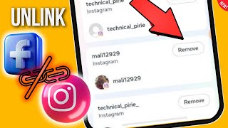 How to remove Instagram account from Facebook  Unlink FB from Instagram [upl. by Koziarz]