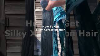 How To Get Silky Xpressions Hair  boxbraids kanekalon xpression pickanddrop silkyhair new [upl. by Ramses811]