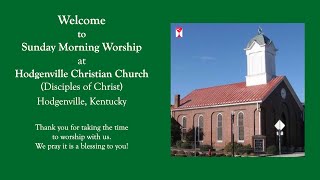 Sunday Morning Worship at Hodgenville Christian Church 91723 [upl. by Rehc]