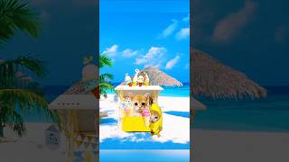 Banana Cat and Icecream shorts viralshorts viralvideo [upl. by Tabbitha]