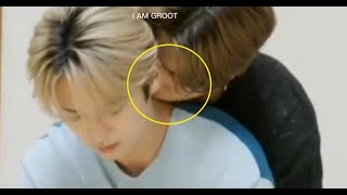 MINSUNG Stray Kids Han kissed Lee Knows neck [upl. by Eeliah57]