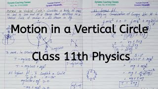 Motion in a Vertical Circle  Chapter 5  Work Energy and Power  Class 11 Physics [upl. by Idnyc133]