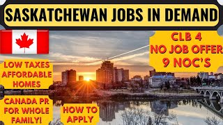 SINP Canada 2022 Jobs in Demand  SINP Application Process  Occupation InDemand  Dream Canada [upl. by Dorella]