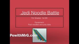 Fun PE Game Jedi Noodle Battle [upl. by Cheyne502]