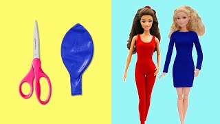 8 DIY Easy Stunning Barbie Dresses  Barbie doll Hacks and Crafts [upl. by Heid]