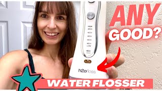 TRICKS TO USING THIS WATER FLOSSER RIGHT DONT GET SPRAYED H2ofloss Water Dental Flosser Review [upl. by Ketchan]