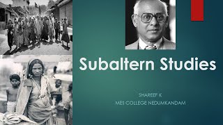 Subaltern Studies [upl. by Libbey]