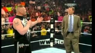 ryback vs brock lasner in raw [upl. by Ahsinehs836]