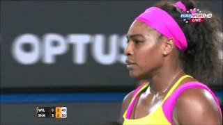 Sharapova vs Williams  Battle of cmon AO FINAL 2015 [upl. by Kuebbing]