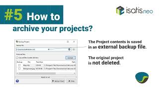 Isatisneo How to5 archive your projects [upl. by Halona]