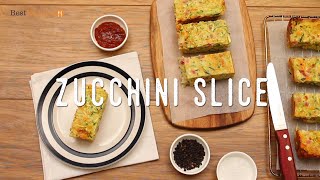 How to make easy zucchini slice  Australias Best Recipes [upl. by Eckmann579]