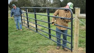 How To Hang A New Farm Gate Part 3  John Deere Tips Notebook [upl. by Calmas]