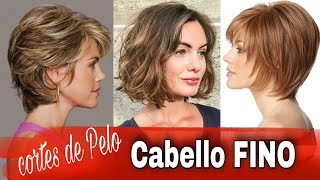 Cortes de Cabello para PELO FINO Crea VOLUMEN MOVIMIENTO Y DENSIDAD con estos Cortes MODA 2022 [upl. by Asalocin857]