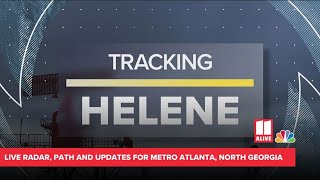 WATCH LIVE Tracking Hurricane Helene path radar  11Alive News Atlanta [upl. by Wivinia]