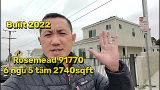 Mua Bán Nhà Nam Cali khu Rosemead City View Gần Costco New Built 2022 [upl. by Gone]