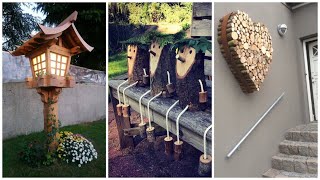 250 beautiful wood ideas for the garden and backyard crafts decorations furniture [upl. by Cerys]