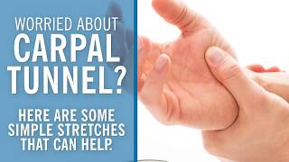 Worried About Carpal Tunnel Try 3 Simple Stretches [upl. by Quenby643]