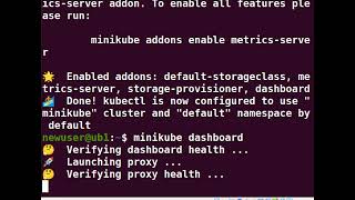 2 minikube start dashboard [upl. by Annaiuq743]