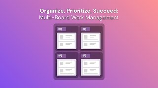 Organize Prioritize Succeed MultiBoard Work Management [upl. by Ylatan565]