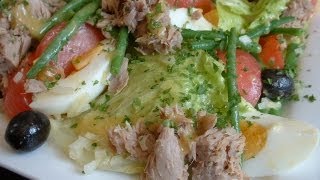 Making salad nicoise [upl. by Ahserak]