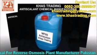 Antiscalant Chemical for Reverse Osmosis Plant Manufacturer Pakistan [upl. by Ahcorb]