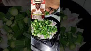 JACKIEE SHROFF BHINDI RECIPE  food thali cookingchannel simplecooking recipe cooking [upl. by Alliuqahs]