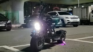 Electric Motorcycle WEPED Dark Knight Dark Black [upl. by Adalbert]