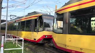 Ausfahrt einer GT8100D als Li S8 Ri Freudenstadt Hbf in Albtalbahnhof in Karlsruhe [upl. by Stanislaw]