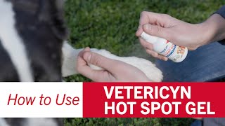 How To Use Vetericyn Antimicrobial Hot Spot Gel [upl. by Ardyaf]