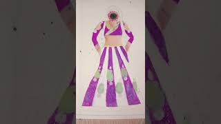 purple and white theme lehengaDesignJhoom re Gori Bollywood songArtistic Angel 😇 [upl. by Naliorf434]