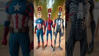 Body builder at Gym  Spiderman vs Venom vs Captain America spiderman brawlstars joker dc [upl. by Nomma89]