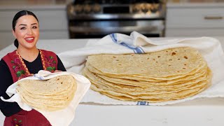 How to make The Best Easy VEGAN Flour TORTILLAS Recipe [upl. by Yvehc955]