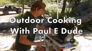 Pizza on a camp stove Cooking with Paul E Dude Those Guys TV [upl. by Follmer]