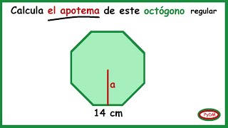 Apotema de un Octógono regular [upl. by Sinaj]