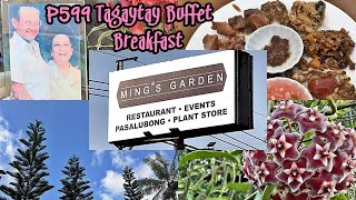 Mings Garden 🍽️ Weekend Buffet Breakfast 🐶 petfriendly restaurant in Tagaytay Cavite [upl. by Morris]