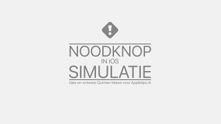 iOS Noodknop Simulatie [upl. by Grekin939]