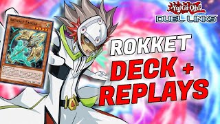 DRAGON LINK ON A BUDGET  NEW ROKKET DECK duel links [upl. by Annodam]