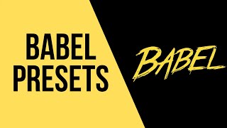 Como crear un preset de babel [upl. by Htiekel]