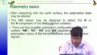 SAR Polarimetry by Shri Ashish Joshi [upl. by Cort309]