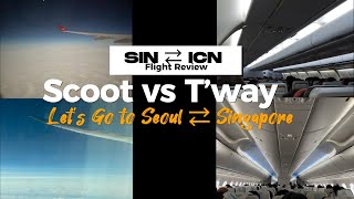 Good or Bad Scoot vs T’way Flight Review • Singapore  Incheon  Singapore  SIN ⇄ ICN • Seoul Trip [upl. by Sumner]