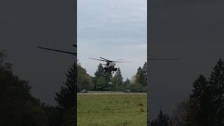 German Air Force CH53GS helicopter while training with external load🚁 [upl. by Margi587]