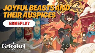 GAMEPLAY Joyful Beasts and Their Auspices Event  Genshin Impact [upl. by Sral371]