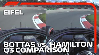 Bottas and Hamilton Qualifying Laps Compared  2020 Eifel Grand Prix [upl. by Harli]