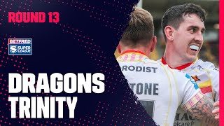 Highlights  Catalans Dragons v Wakefield Trinity Round 13 2023 Betfred Super League [upl. by Acinorahs]