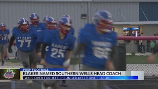 Blake Blaker taking over as head football coach at Southern Wells [upl. by Worl322]