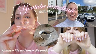 YOUTUBE COMEBACK  produtividade comprinhas unhas amp daily vlog [upl. by Yelbmik]