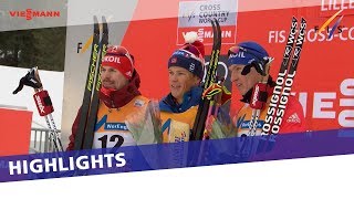 Highlights  Klaebo powers to yet another victory in Lillehammer  FIS Cross Country [upl. by Lorain]