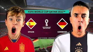 ESPAÑA vs ALEMANIA  MUNDIAL QATAR 2022 PREDICCION  FIFA 23 [upl. by Yerahcaz]