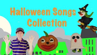 Halloween Kids Songs Collection  Four Fun Songs  Preschool Kindergarten Learn English [upl. by Aicilra]